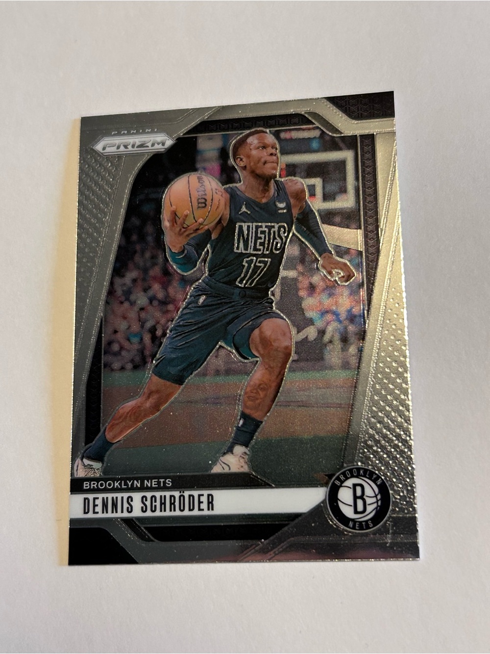 Brooklyn Nets Dennis Schröder Basketball Trading Card - Silver/Black